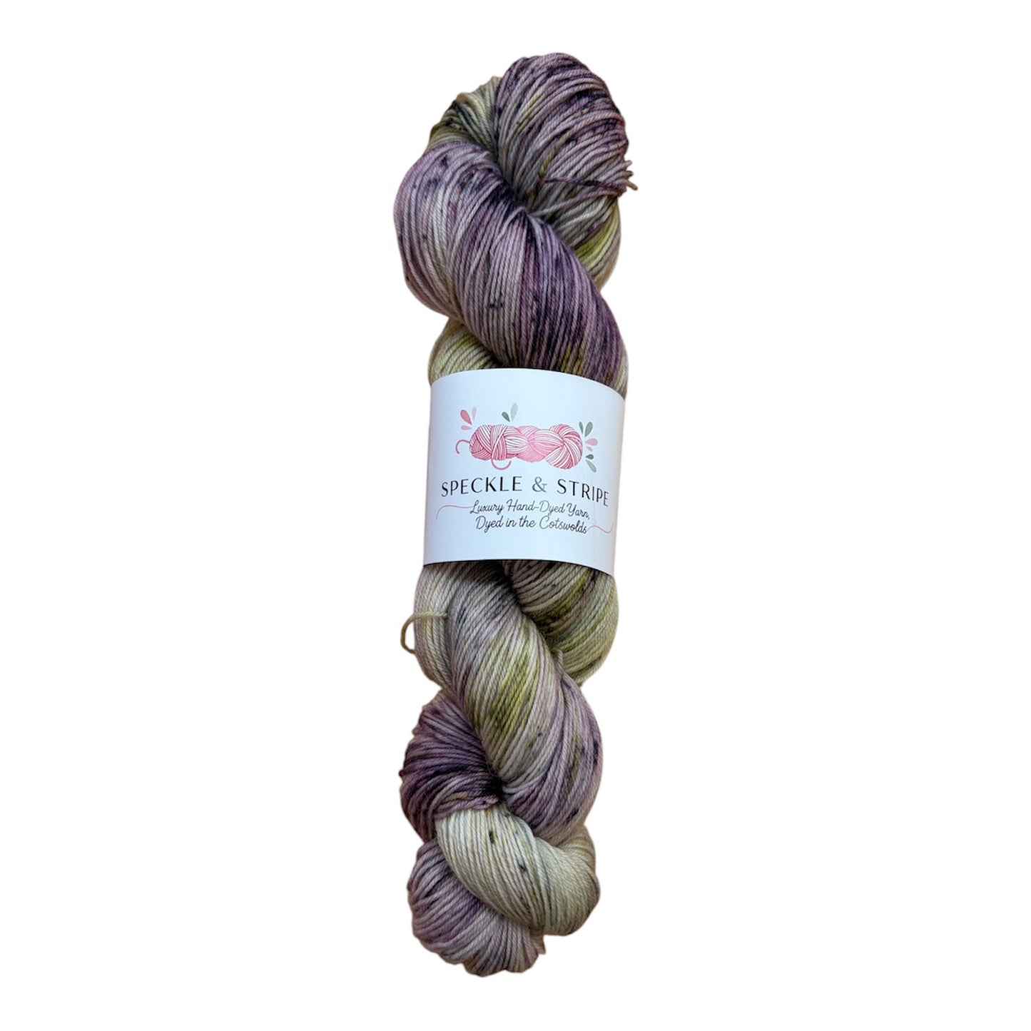Speckle and Stripe Luxury Hand Dyed 4-ply Platinum Sock Yarn