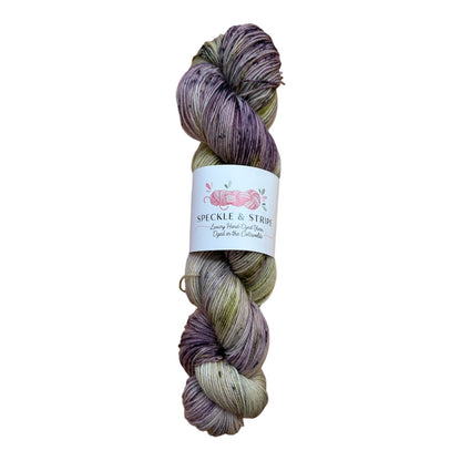 Speckle and Stripe Luxury Hand Dyed 4-ply Platinum Sock Yarn