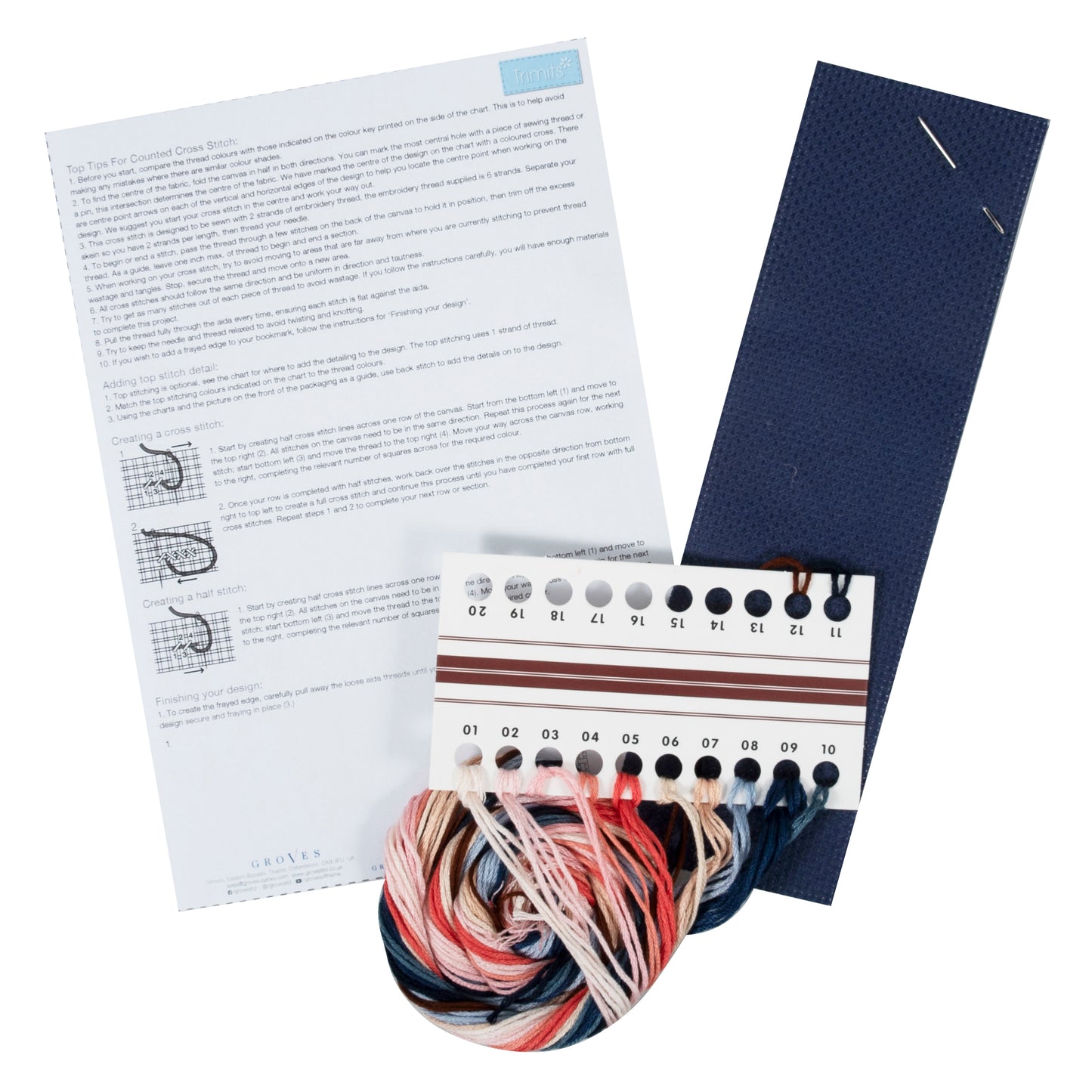 Trimits Counted Cross Stitch Bookmark Kit Morris