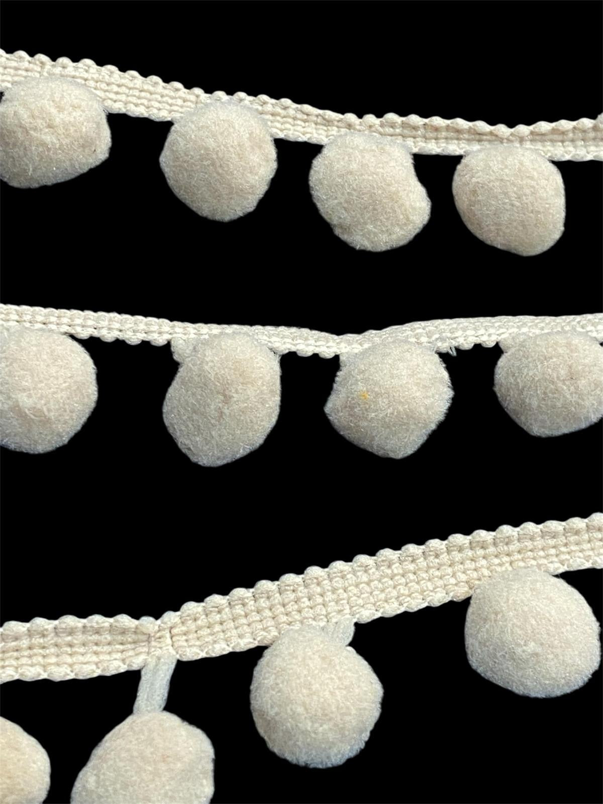 15mm Pom-Pom Trim - 10 Colours (Price per 25cm)