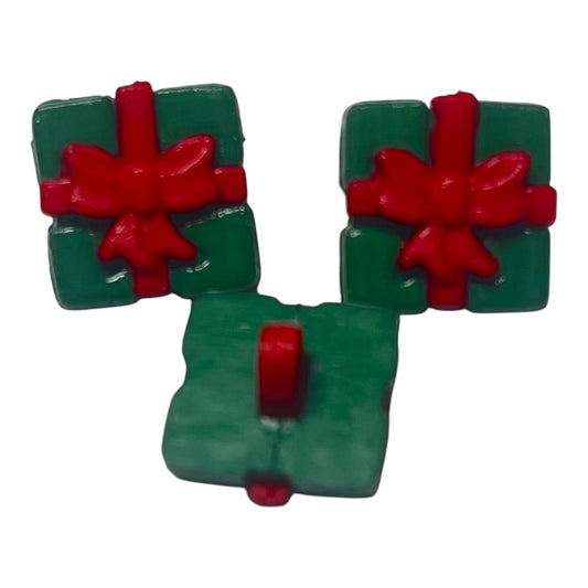 12mm Christmas Present Shankback Button