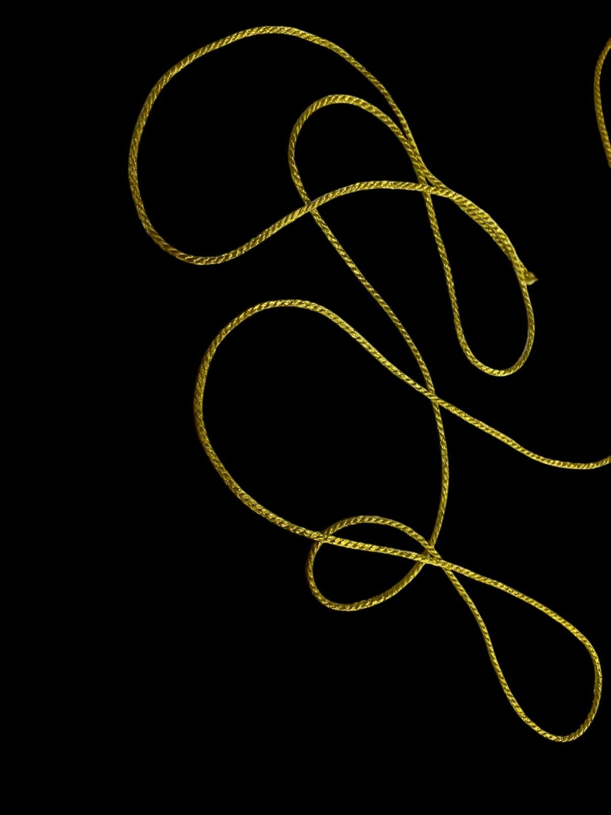 2mm Twist Cord - Yellow Gold (Price per 25cm)