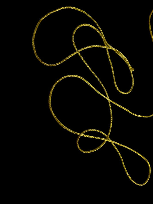2mm Twist Cord - Yellow Gold (Price per 25cm)