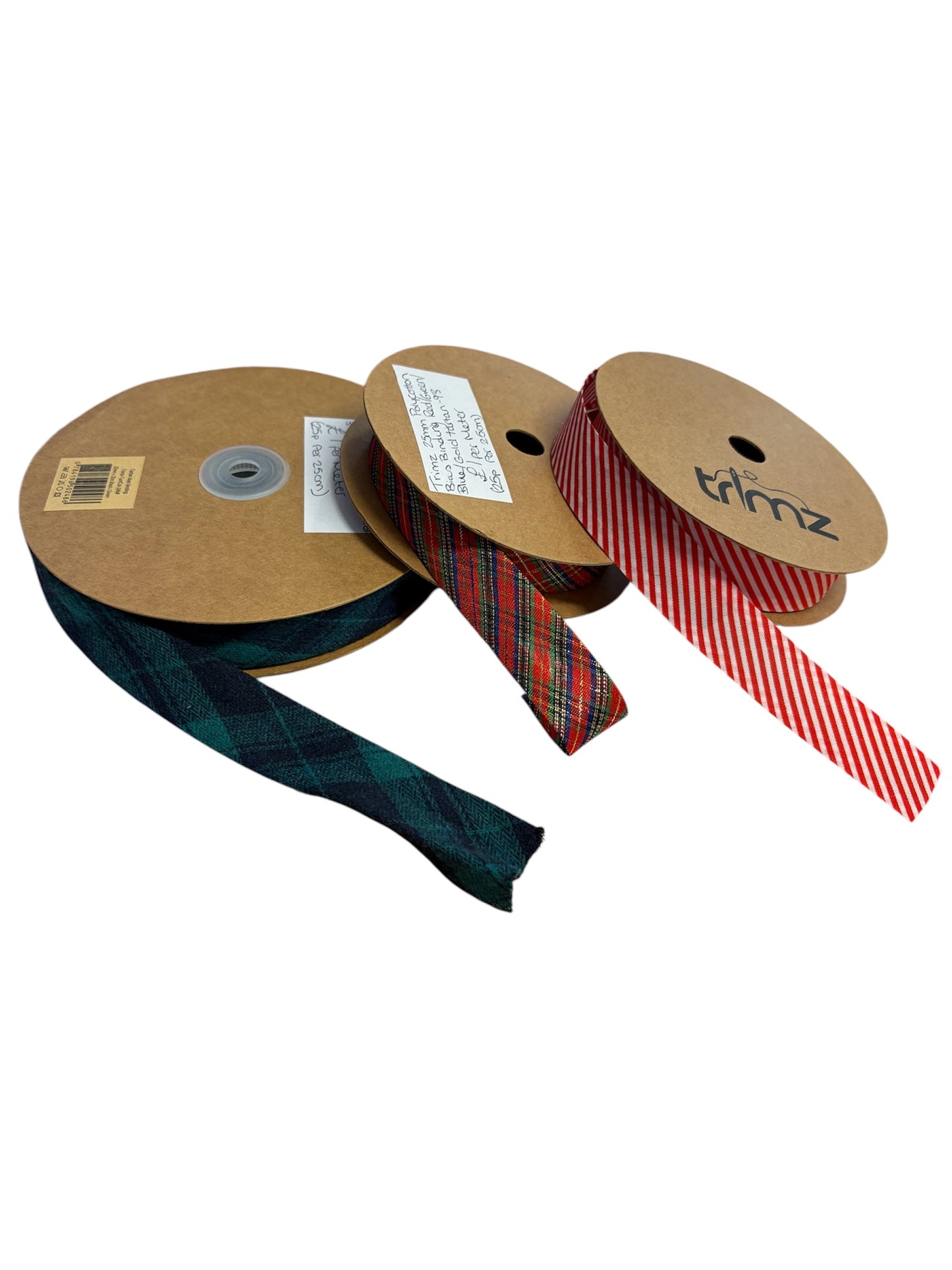 Trimz 25mm Polycotton Bias Binding (various colours, price per 25cm)