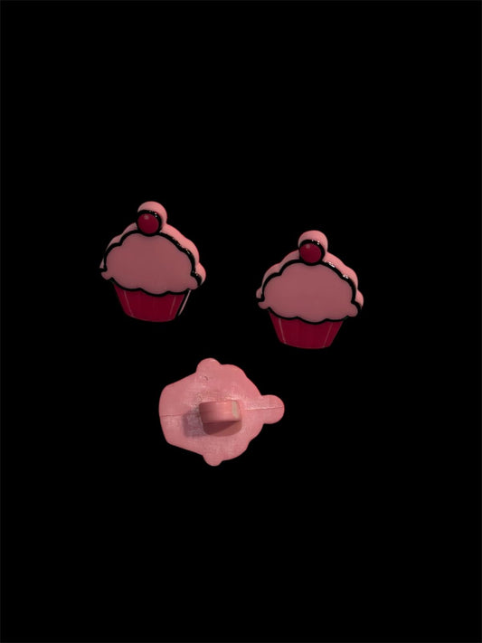 15mm Cupcake Shank Back Button (5 Colours)