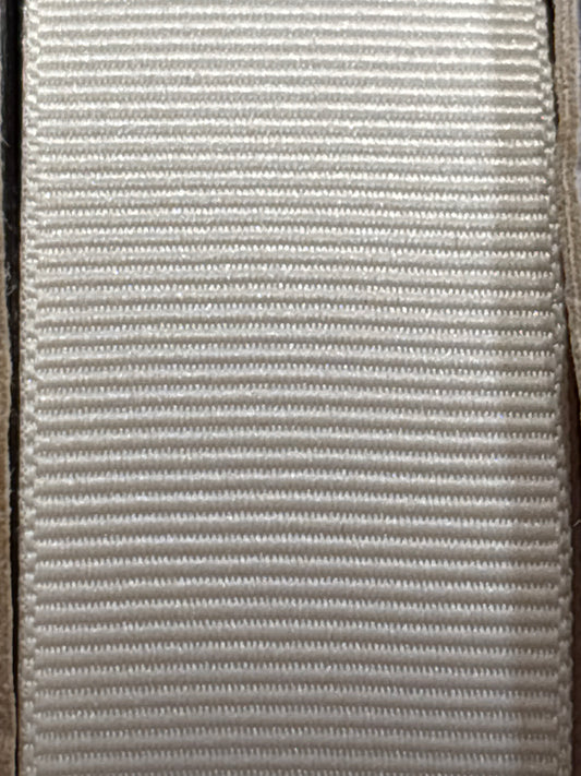 23mm Grosgrain Ribbon - Cream (Price per 25cm)