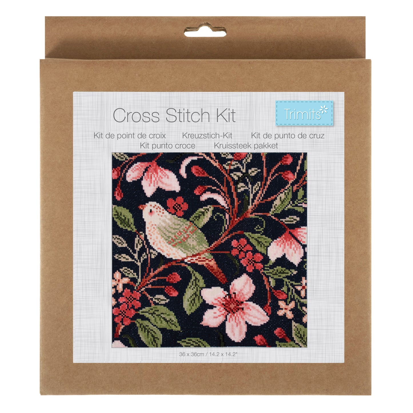 Trimits Large Bird Blossom Cross Stitch Kit
