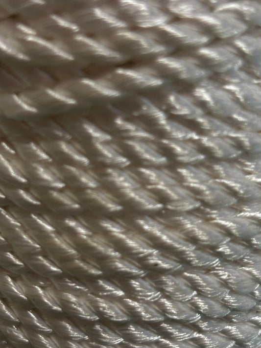 4mm White Twist Cord (Price Per Metre)