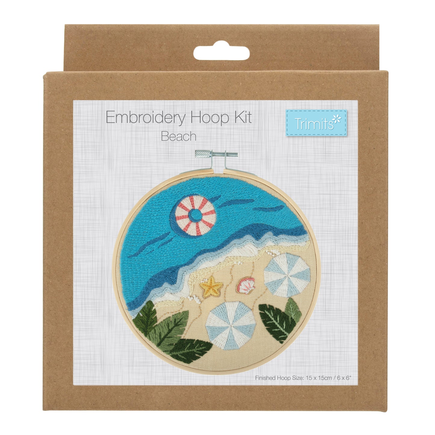 Trimits Beach Embroidery Hoop Kit