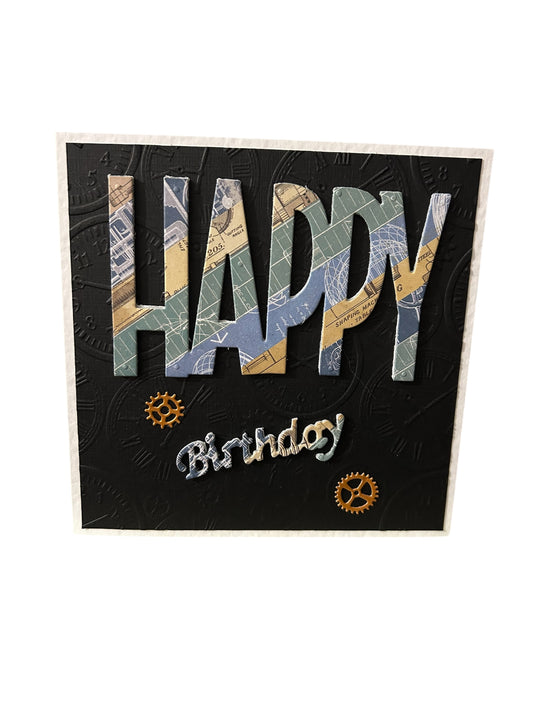 Rosie’s Crafts Happy Birthday Handmade Greetings Card