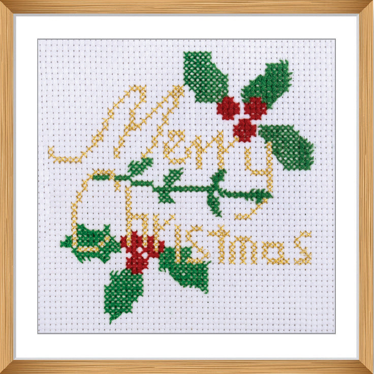 Trimits Merry Christmas Cross Stitch Kit (2 Styles)