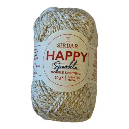 Sirdar Happy Sparkle 20g DK Cotton Yarn(Various Colours)