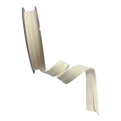 20mm Safisa Linen and Cotton Blend Bias Binding (Various Colours, Priced per 25cm)