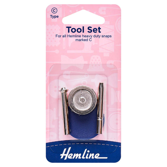 Hemline Heavy Duty Snap Fastener Tool Set
