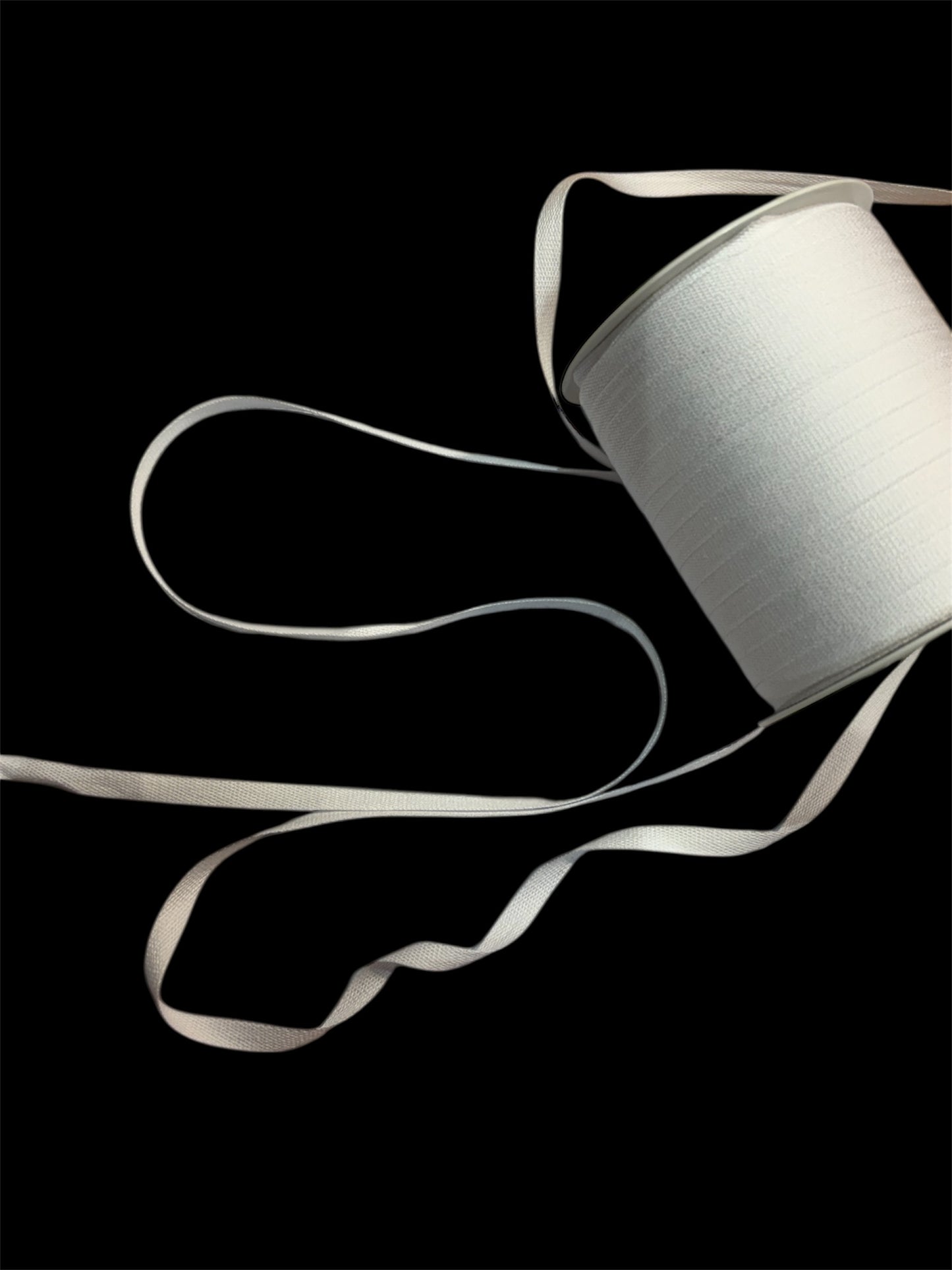 6mm Cotton Tape - White (Price per 25cm)