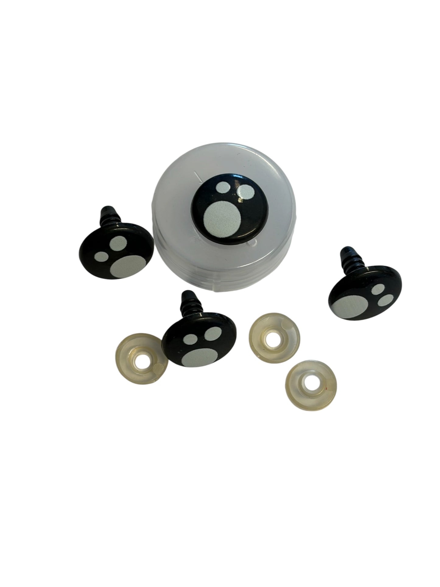 Black Kawaii Toy Safety Eyes (Various Sizes, Priced per pair)