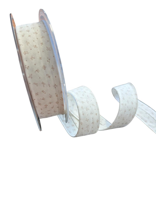 30mm Safisa Natural Leaf Sprig Bias Binding (Price per 25cm)