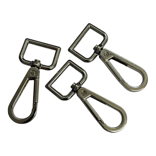 25mm Square Swivel Clip Nickel
