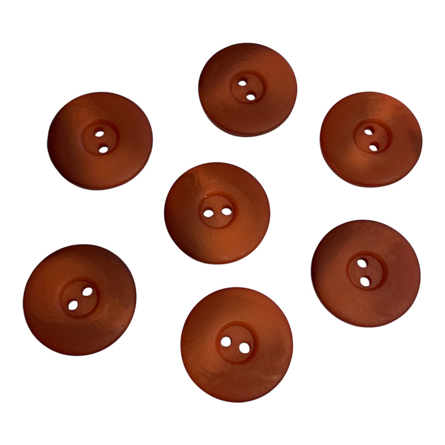 25mm Orange Ombré 2 Hole Button