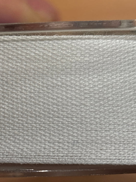 20mm Cotton Tape - White (Price per 25cm)