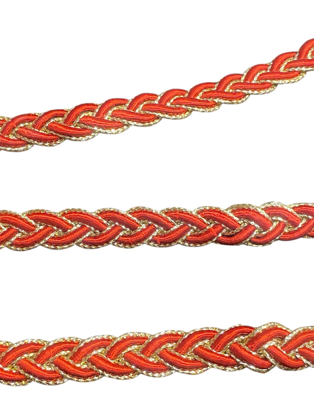 11mm Plaited Flat Braid - 2 Colours (Price per 25cm)