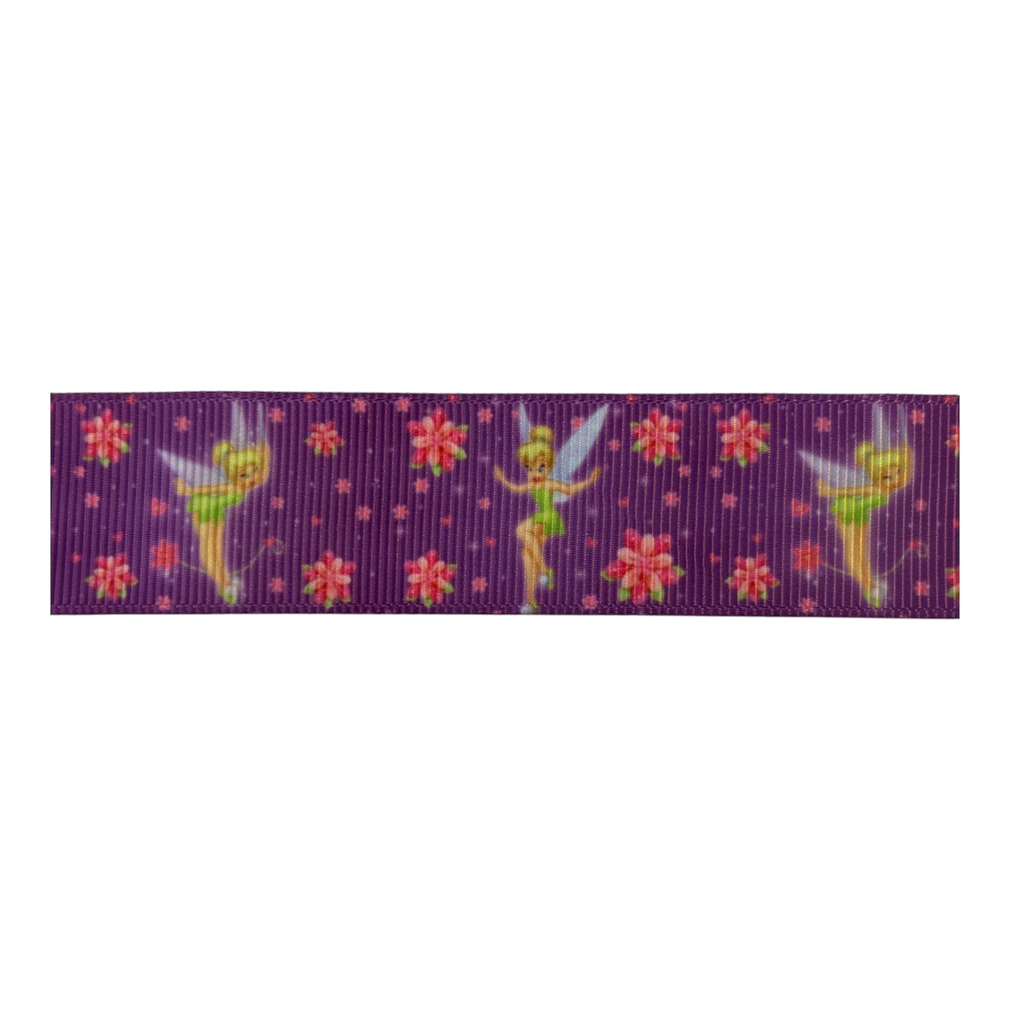 25mm Purple Tinkerbell Grosgrain Ribbon (Price per 25cm)