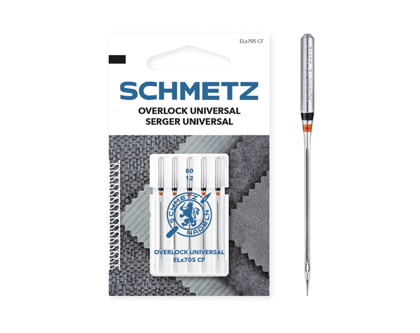 Schmetz Overlocker Machine Needles 80/12