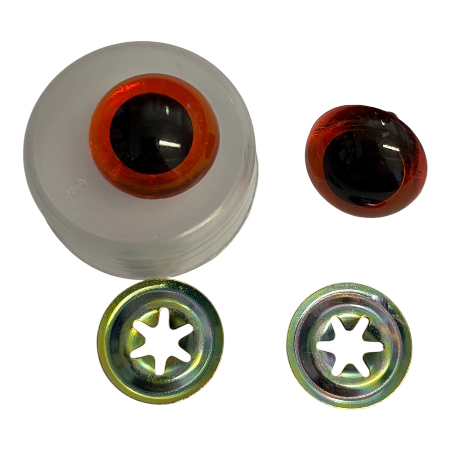 18mm Amber Toy Safety Eye Pair