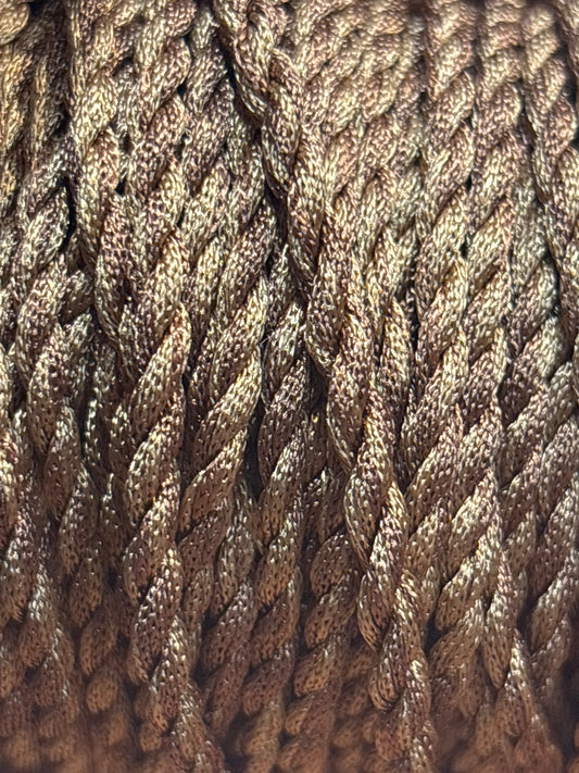 4mm Brown Twist Cord (Price Per 25cm)