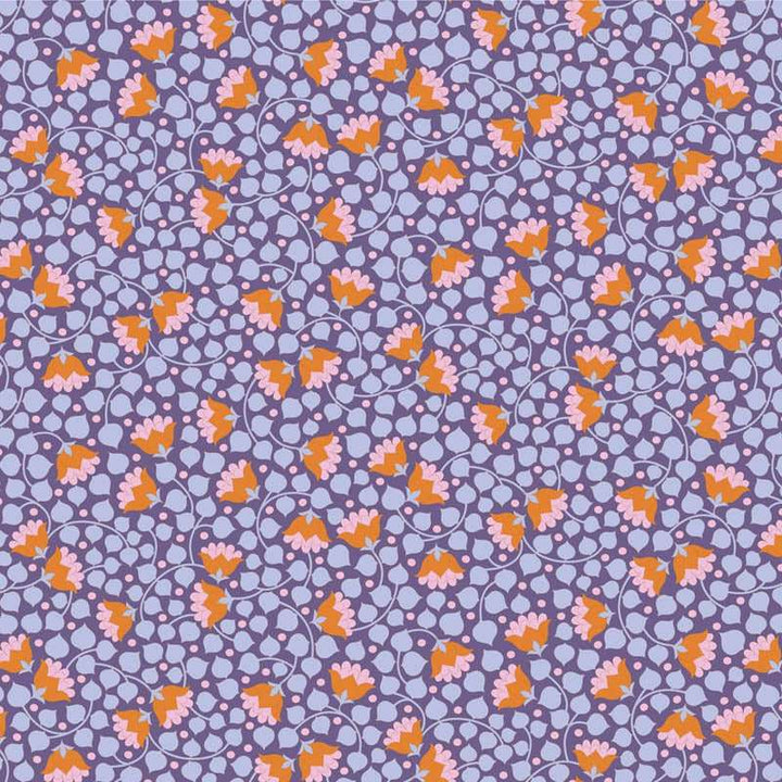 Tilda Wallflower 100% Cotton Fabric - Bell Flower Thistle (Price Per Metre)