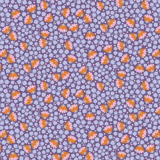 Tilda Wallflower 100% Cotton Fabric - Bell Flower Thistle (Price Per Metre)