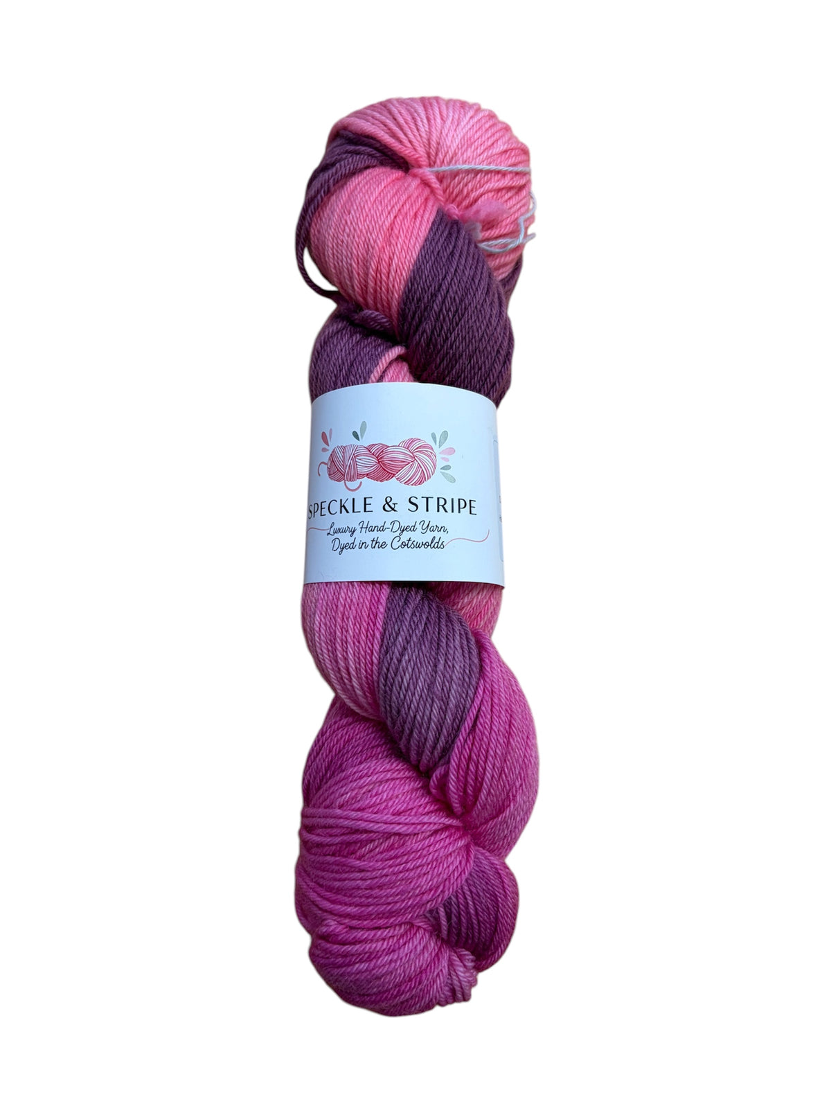 Speckle & Stripe Luxury Hand Dyed Platinum DK Superwash BFL (Various Colours)