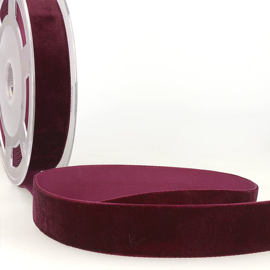 Stephanoise 16mm Velvet Ribbon (Various Colours, priced per 25cm)
