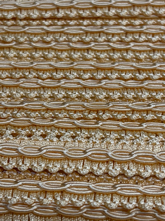 14mm Furnishing Braid - Buttermilk Yellow (Price per 25cm)