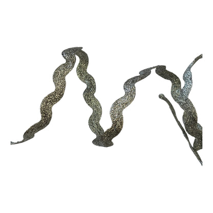 12mm Silver Lurex Ric-Rac Trim (Priced per 25cm)