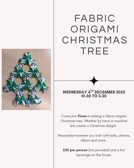 Fabric Origami Christmas Tree Workshop - Wednesday 4th December - 10.30 to 3.30
