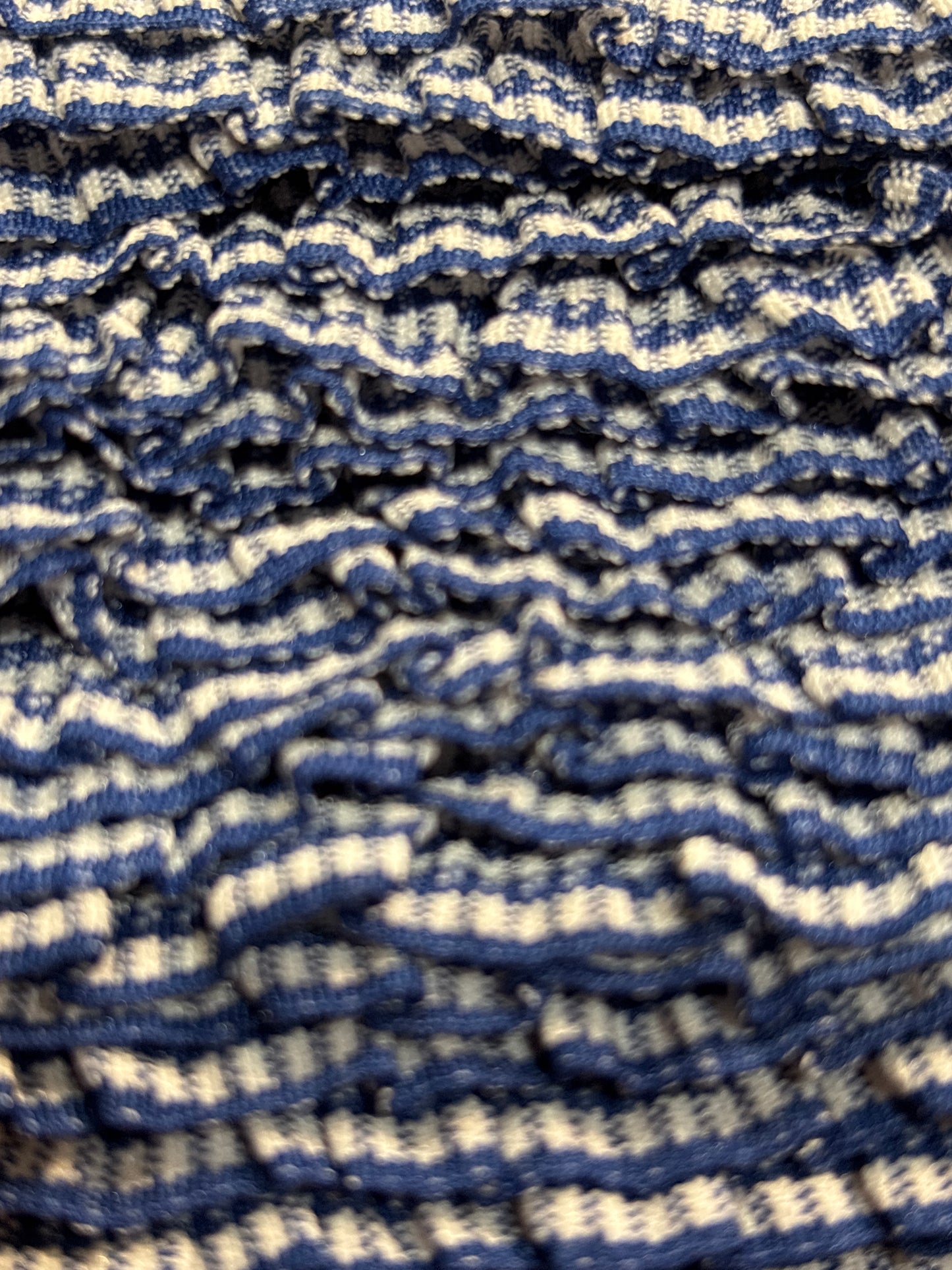 18mm Stretch Gingham Ruffle Trim - 4 Colours (Price per 25cm)