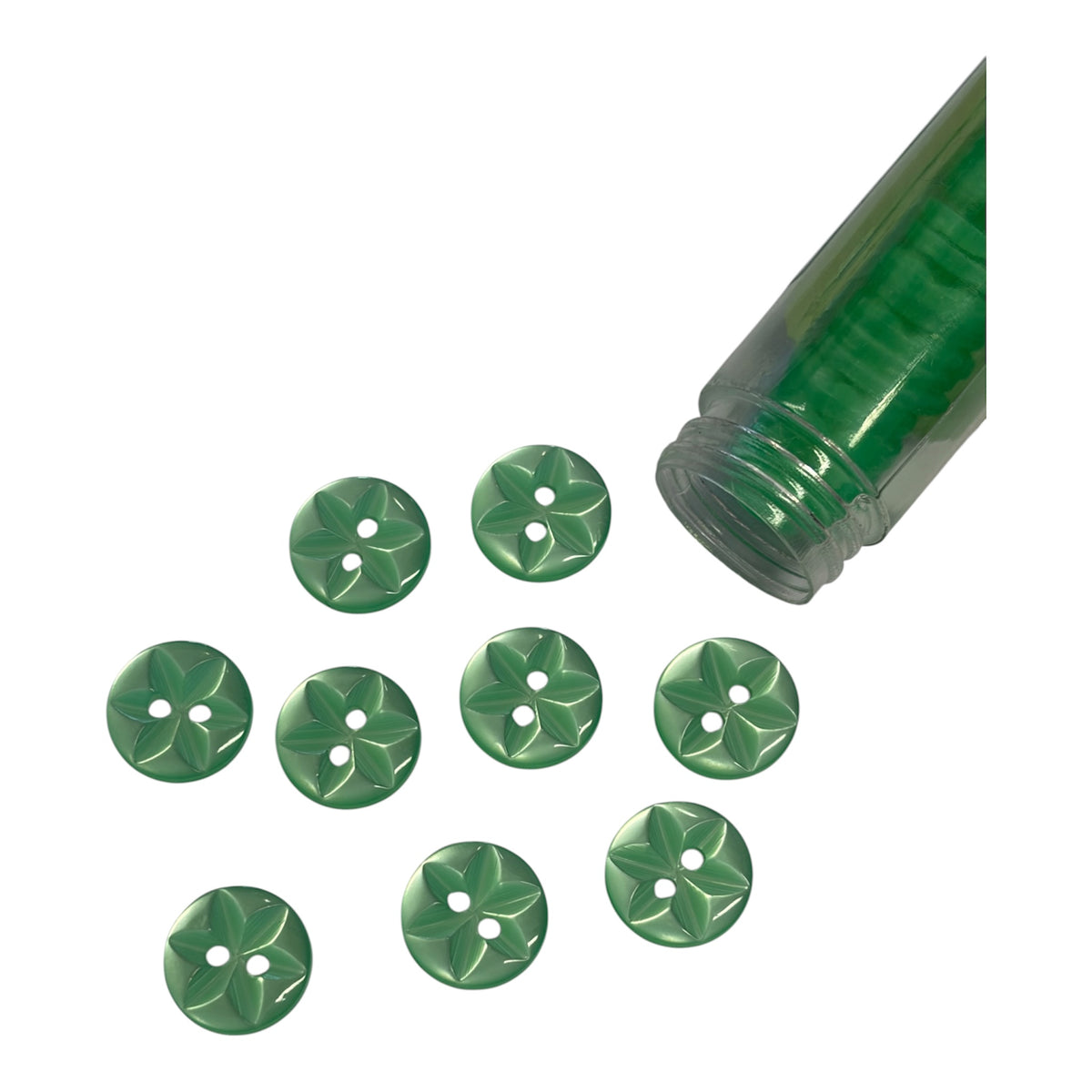 14mm Baby Star 2 Hole Button (Various Colours)