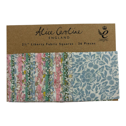 Alice Caroline Liberty 2.1/2” Fabric Squares 36pc (various colours)