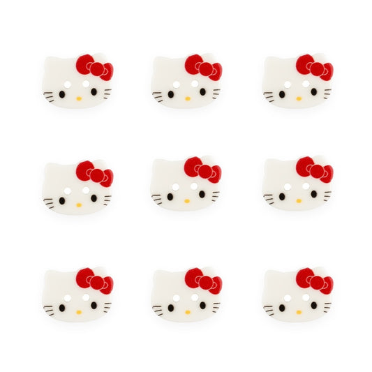 15mm Kitty with Bow Two Hole Button