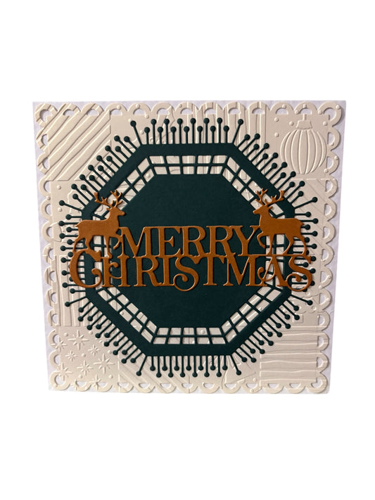 Rosie’s Crafts Merry Christmas Handmade Greetings Card