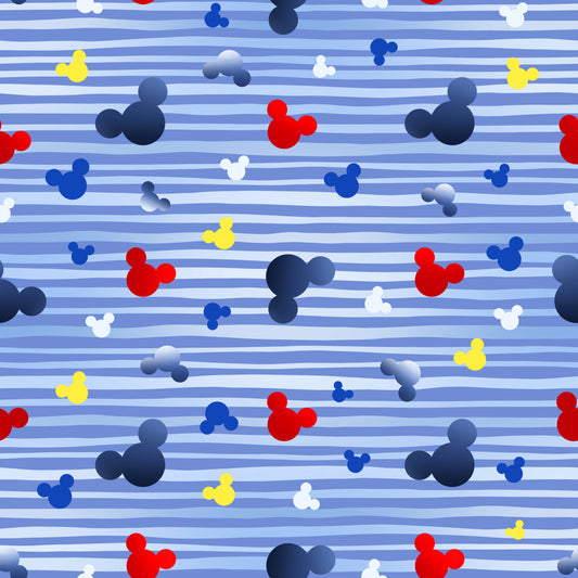 Steamboat Willie Silloutte Unlicensed Cotton Percale (Price Per Metre)