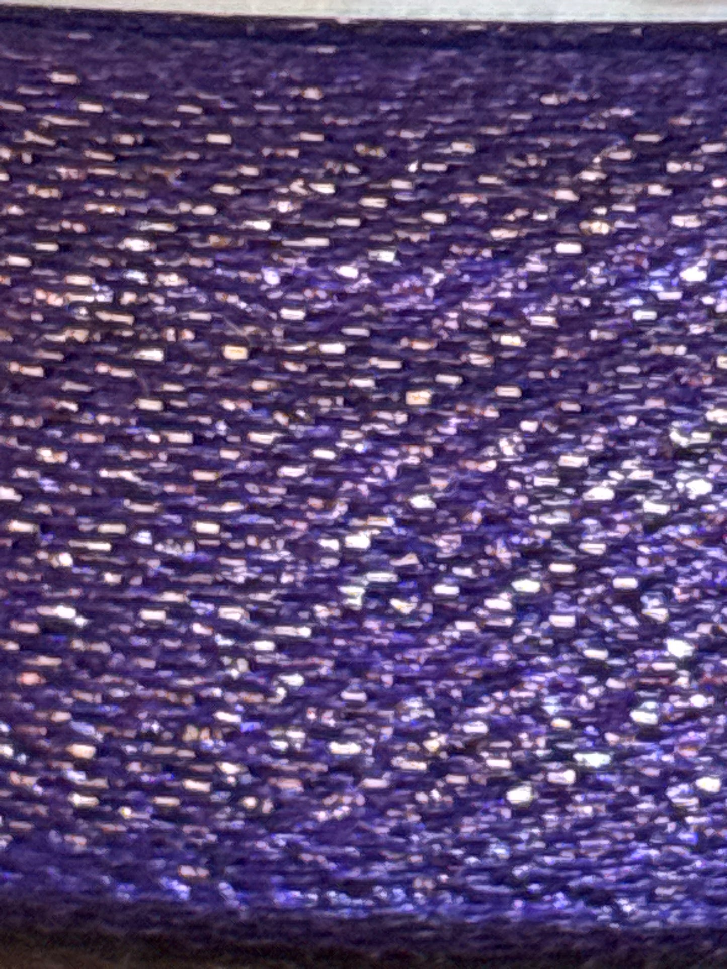 15mm Purple/Gold Double Sparkle Ribbon (Price per 25cm)