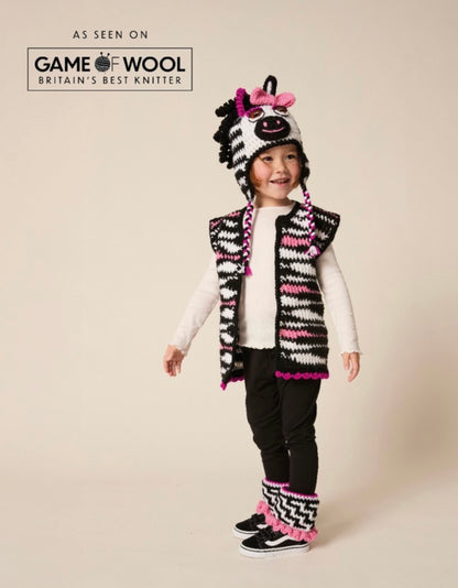 Sirdar Hayfield Zebra Outfit Dk and Chunky Crochet Pattern 2642