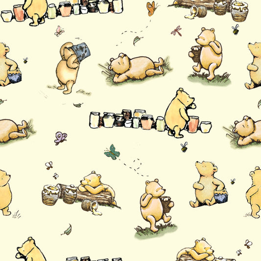 Winnie the Pooh 100% Cotton Fabric Fat Quarter Bundle