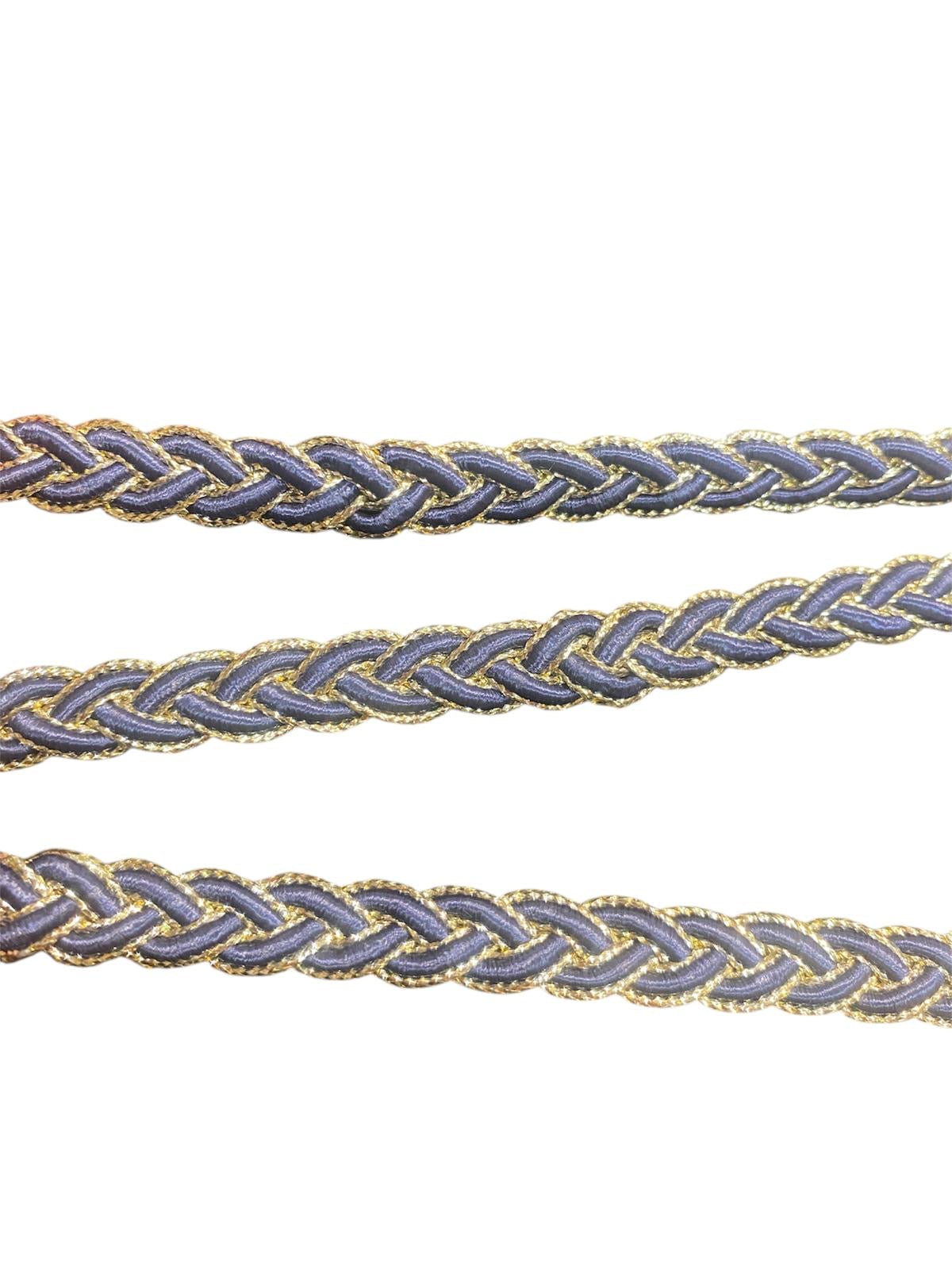 11mm Plaited Flat Braid - 2 Colours (Price per 25cm)