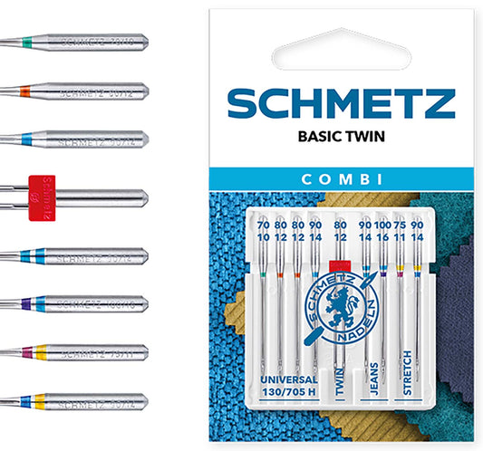 Schmetz Combi Sewing Machine Needles - Universal, Denim & Stretch