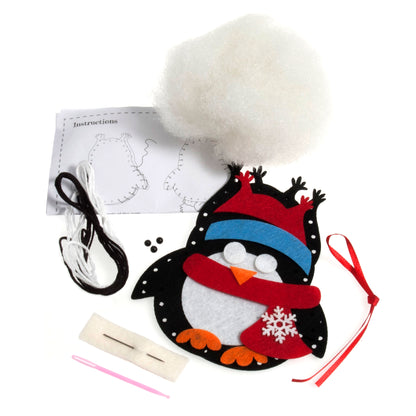 Trimits Felt Decoration Kit Christmas Penguin