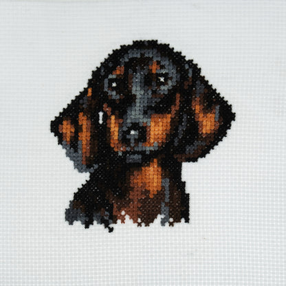 Trimits Counted Cross Stitch Kit Mini Dachshund