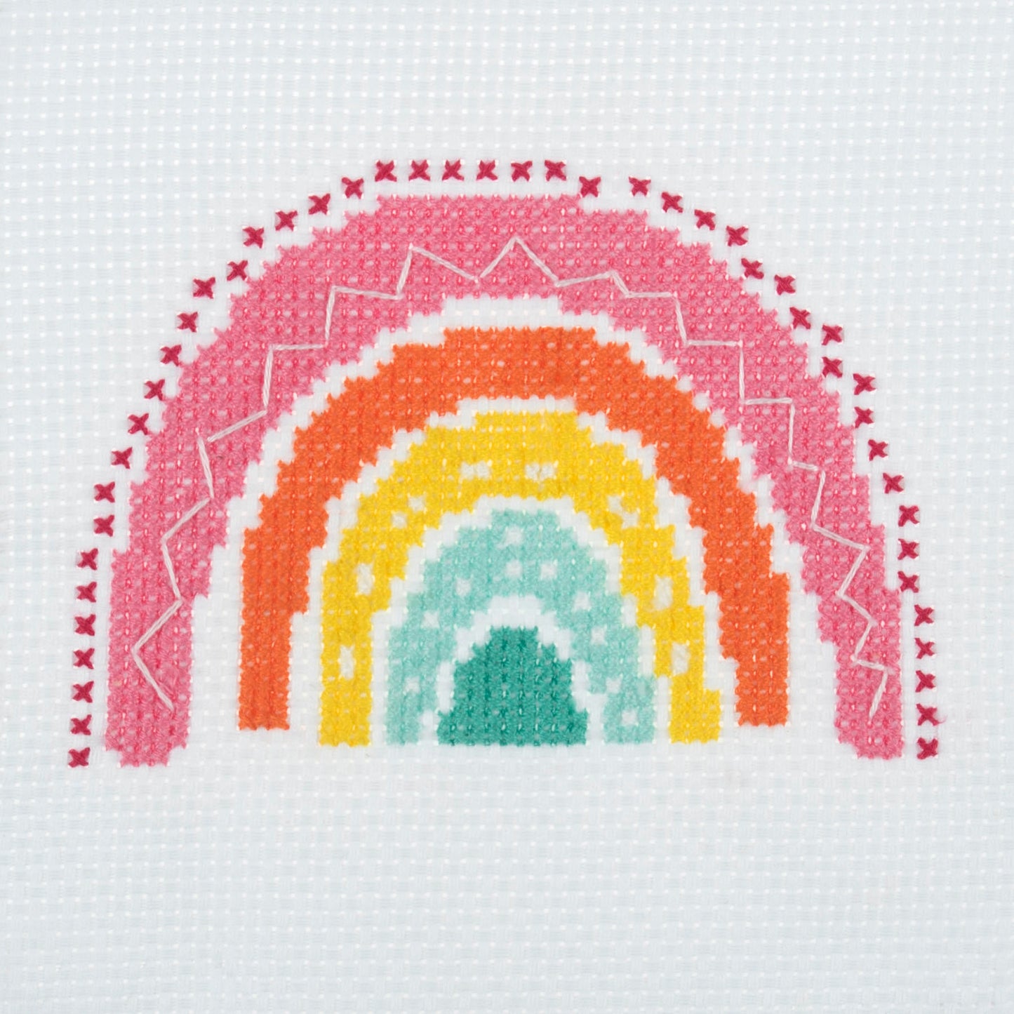Counted Cross Stitch Kit: Mini: Rainbow